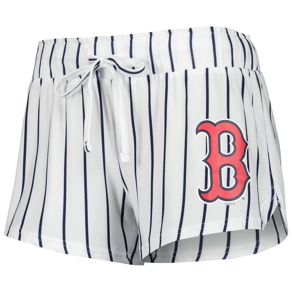 Concepts Sport MLB Boston Red Sox Pajama Shorts Womens 3XL White Pinstripe Sleep